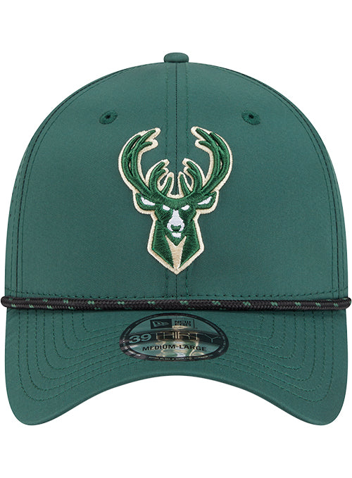 New Era 39Thirty Perform Milwaukee Bucks Flex Fit Hat-front