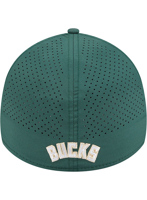 New Era 39Thirty Perform Milwaukee Bucks Flex Fit Hat-back