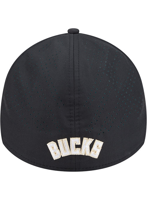 New Era Night 39Thirty Vision Milwaukee Bucks Flex Fit Hat-back