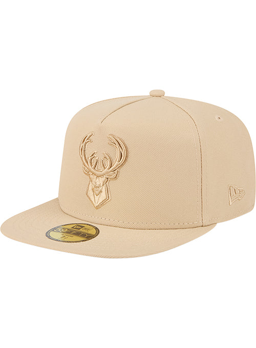 New Era 59Fifty Color Pack Cream Milwaukee Bucks Fitted Hat-left