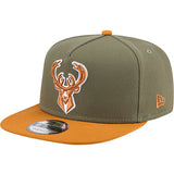 New Era 9Fifty A-Frame 2-Tone Color Pack Milwaukee Bucks Snapback Hat-left