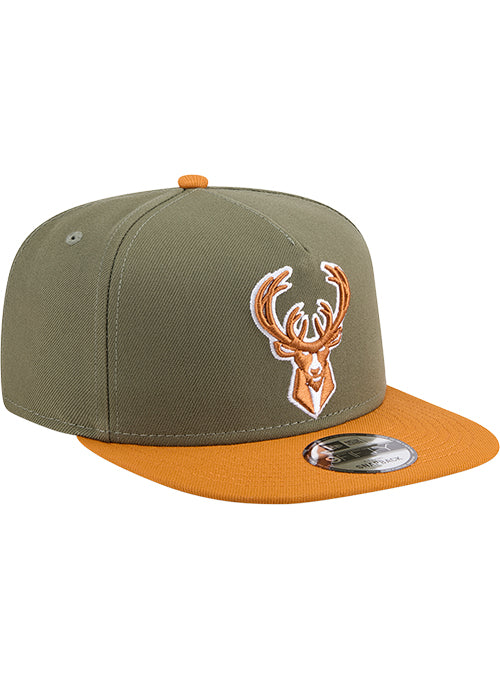 New Era 9Fifty A-Frame 2-Tone Color Pack Milwaukee Bucks Snapback Hat-right