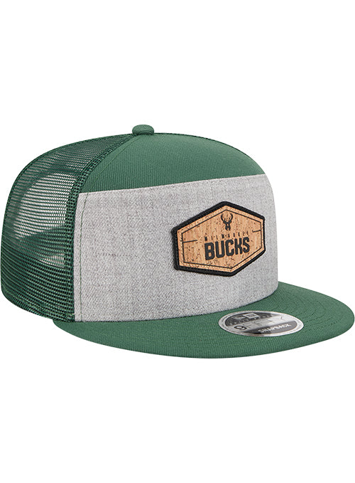 New Era 9Fifty Seven-Panel Cork Milwaukee Bucks Snapback Hat-right