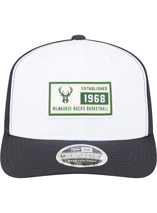 New Era 9Seventy Established Patch Milwaukee Bucks Snapback Hat-Front