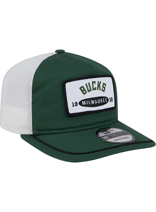 New Era Emblem Patch Golfer Milwaukee Bucks Adjustable Hat-right