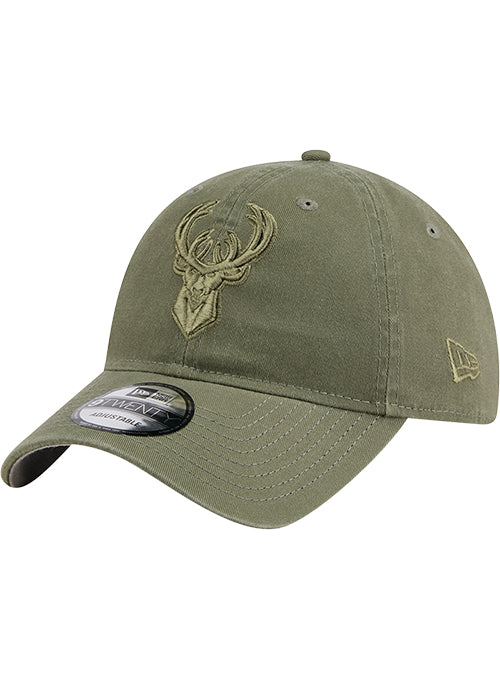 New Era 9Twenty Color Pack Olive Milwaukee Bucks Adjustable Hat-left