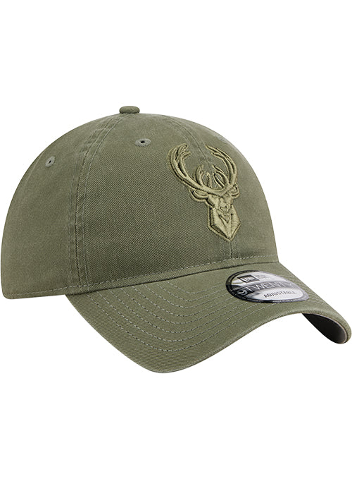New Era 9Twenty Color Pack Olive Milwaukee Bucks Adjustable Hat-right