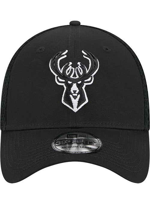 New Era 39Thirty Neo Mesh Milwaukee Bucks Flex Hat-front