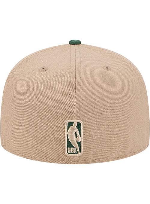 New Era 59Fifty Camel Milwaukee Bucks Fitted Hat-back
