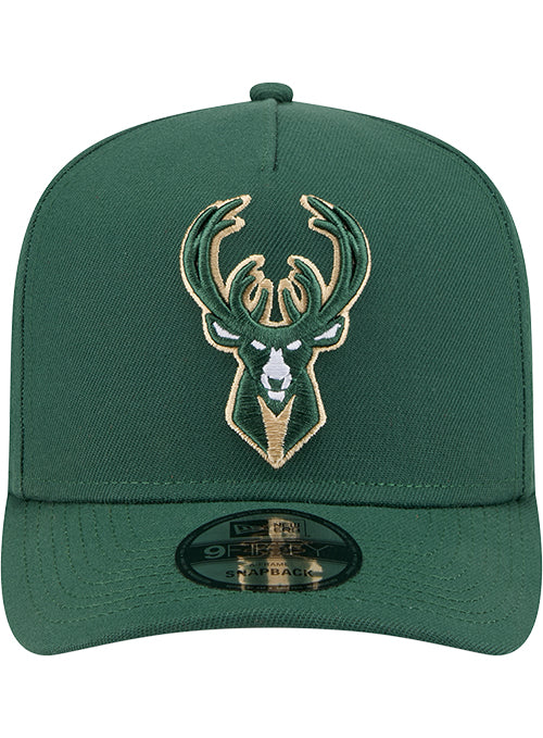 New Era 9Fifty Conference Patch Milwaukee Bucks Snapback Hat-front