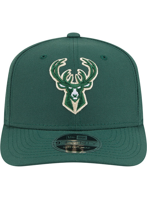 New Era 9Seventy Perform Stretch-Snap Milwaukee Bucks Snapback Hat-front