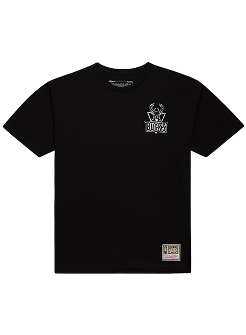 Mitchell & Ness HWC '68-'93 Milwaukee Bucks Overlap T-Shirt-front