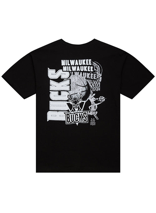 Mitchell & Ness HWC '68-'93 Milwaukee Bucks Overlap T-Shirt-back