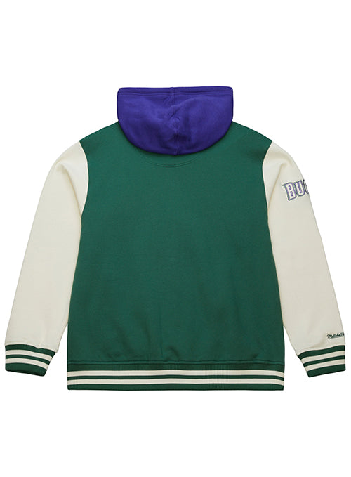 Mitchell & Ness HWC '93 Courts Milwaukee Bucks Hooded Jacket-back