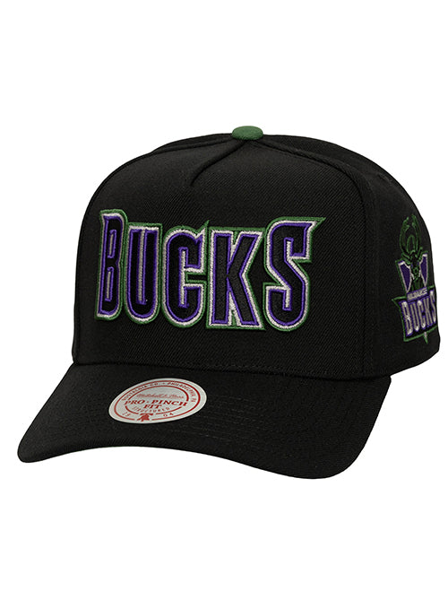 Mitchell & Ness HWC '93 Legacy Pro Milwaukee Bucks Snapback Hat-front