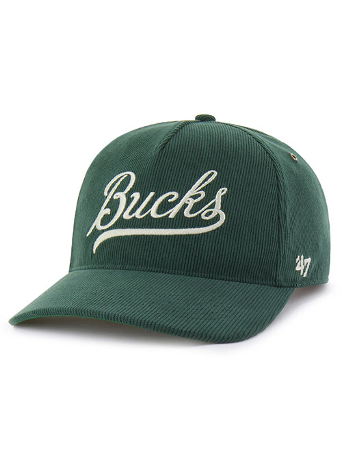 '47 Brand Golden Age Corduroy Hitch Milwaukee Bucks Snapback Hat-left