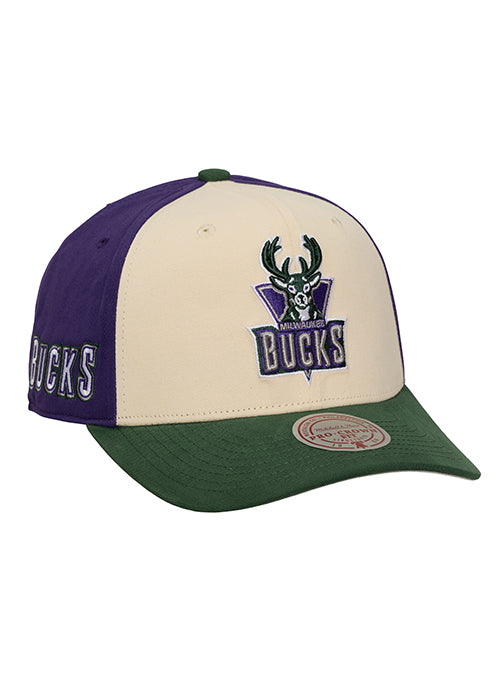 Mitchell & Ness HWC '93 Brushed Off Milwaukee Bucks Snapback Hat-right