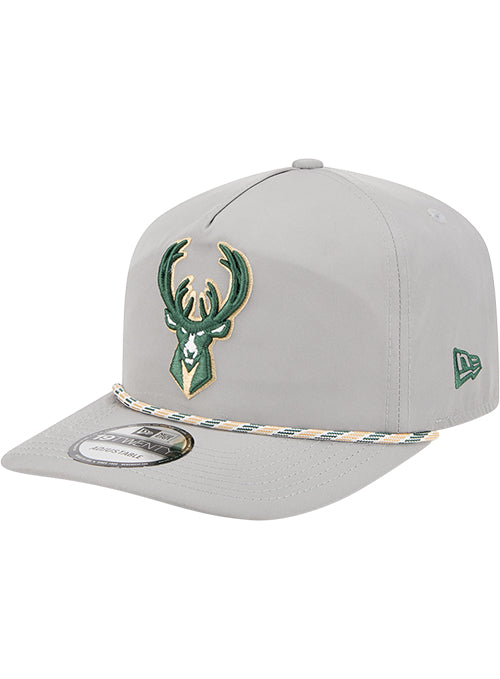 New Era 19Twenty Grey Milwaukee Bucks Snapback Hat-left