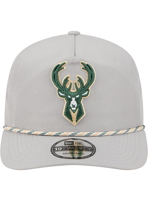 New Era 19Twenty Grey Milwaukee Bucks Snapback Hat-front