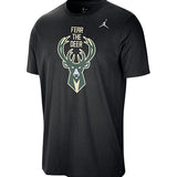 Jordan Fear the Deer Essential Milwaukee Bucks T-Shirt-Front
