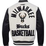 Pro Standard Modern Original Milwaukee Bucks Varsity Jacket-back