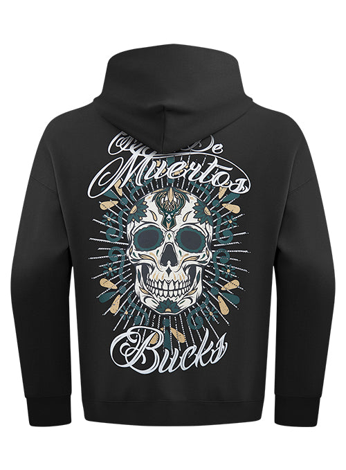 Pro Standard Dia De Muertos Milwaukee Bucks Hooded Sweatshirt-back