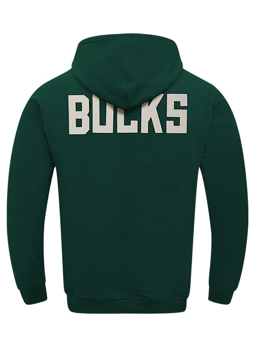 Pro Standard Modern Original Green Milwaukee Bucks Hooded Sweatshirt-back