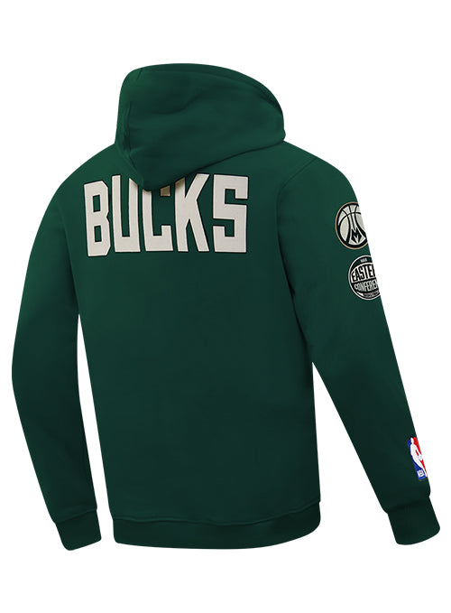 Pro Standard Modern Original Green Milwaukee Bucks Hooded Sweatshirt-angled back