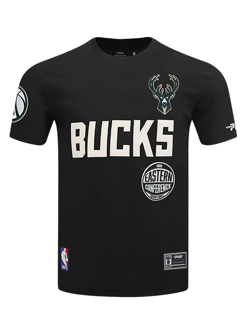 Pro Standard Modern Original Black Milwaukee Bucks T-Shirt-front
