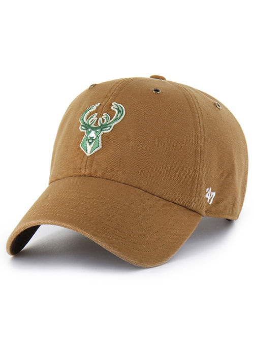'47 Brand x Carhartt Brown Clean Up Milwaukee Bucks Adjustable Hat-left