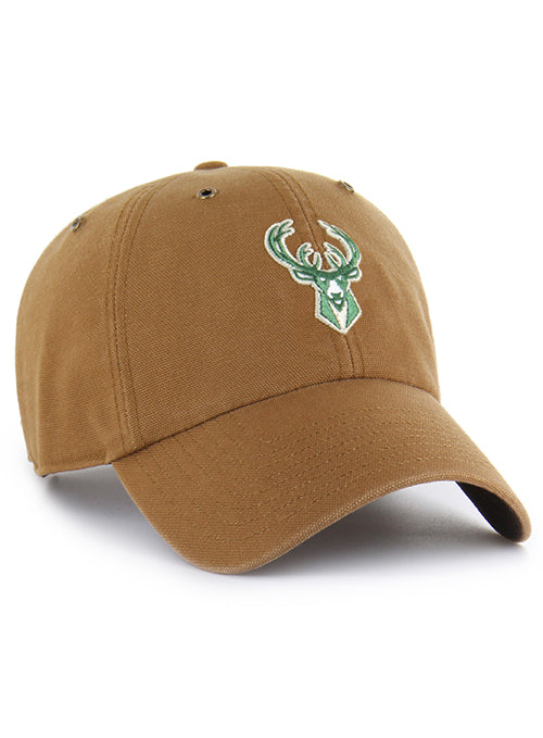 '47 Brand x Carhartt Brown Clean Up Milwaukee Bucks Adjustable Hat-right