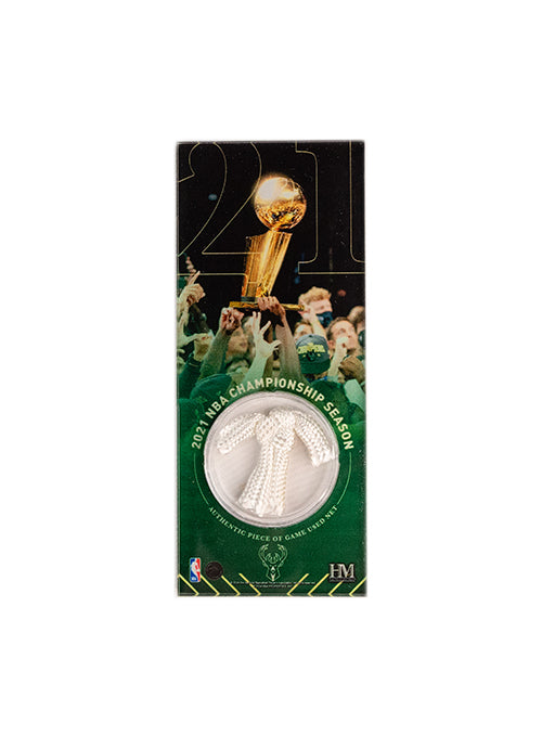 The Highland Mint 2021 NBA Championship Milwaukee Bucks Net Piece-front