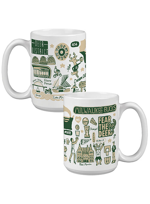 All Over Print Milwaukee Bucks Ceramic Mug