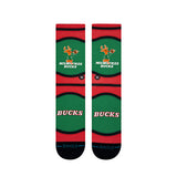 Stance HWC '68 Mini Ball Milwaukee Bucks Crew Sock-front