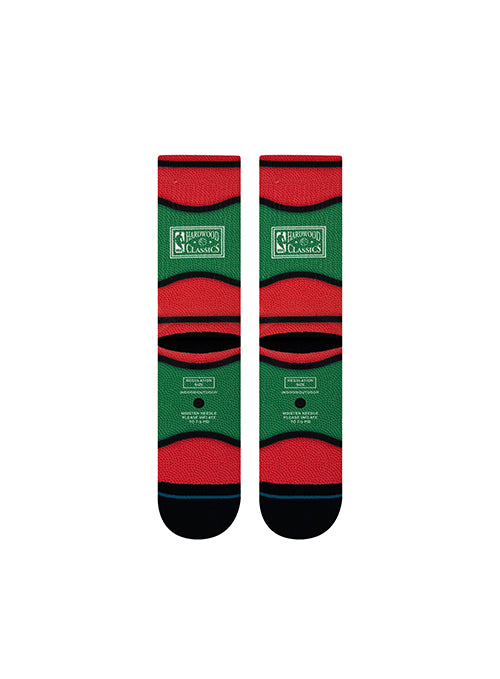 Stance HWC '68 Mini Ball Milwaukee Bucks Crew Sock-back