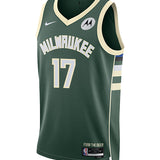 Nike 2022 Icon Edition Amir Coffey Milwaukee Bucks Swingman Jersey-FRONT