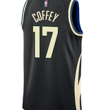 Jordan 2022 Statement Edition Amir Coffey Milwaukee Bucks Swingman Jersey-BACK
