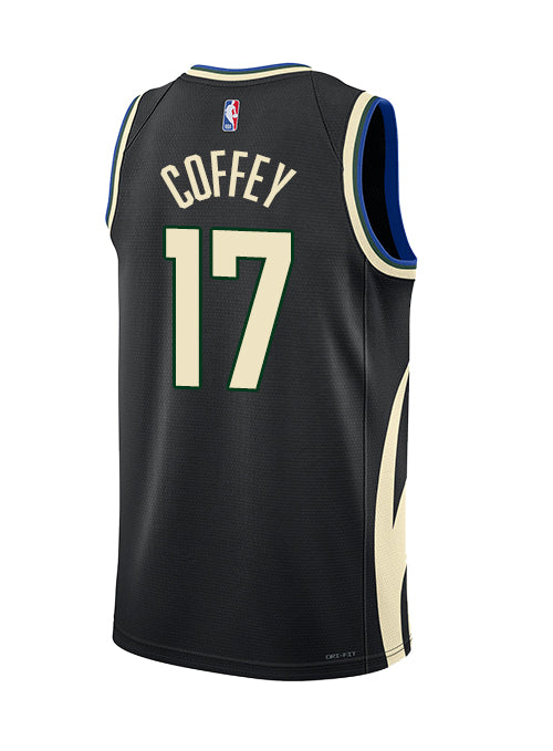 Jordan 2022 Statement Edition Amir Coffey Milwaukee Bucks Swingman Jersey-BACK