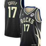 Jordan 2022 Statement Edition Amir Coffey Milwaukee Bucks Swingman Jersey-COLLAGE