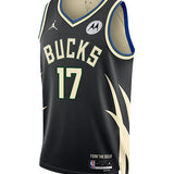 Jordan 2022 Statement Edition Amir Coffey Milwaukee Bucks Swingman Jersey-FRONT