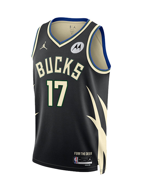 Jordan 2022 Statement Edition Amir Coffey Milwaukee Bucks Swingman Jersey-FRONT