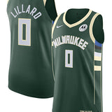 Nike Authentic 2022 Icon Edition Damian Lillard Milwaukee Bucks Jersey