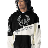Bucks In Six x The Wild Collective Black Slash Milwaukee Bucks Hooded Sweatshirt