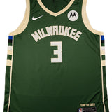 Authentic Signed Nike Icon Edition Marjon Beauchamp Milwaukee Bucks Swingman Jersey-front