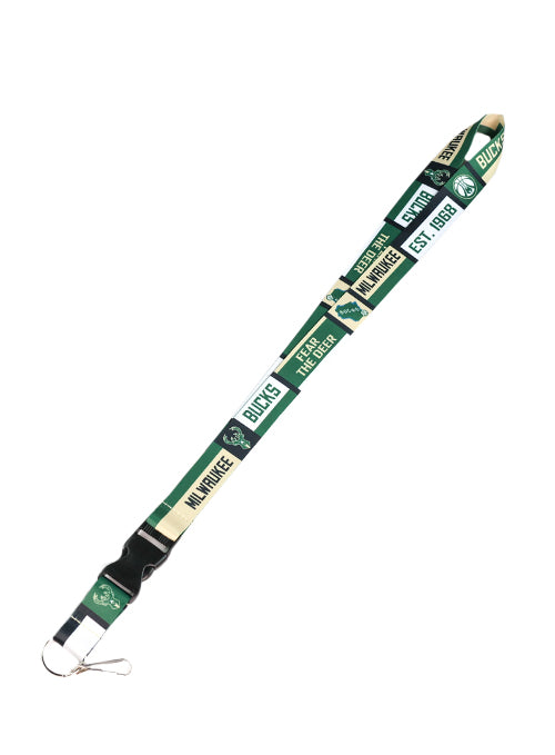 Aminco Milwaukee Bucks Team Pattern Lanyard