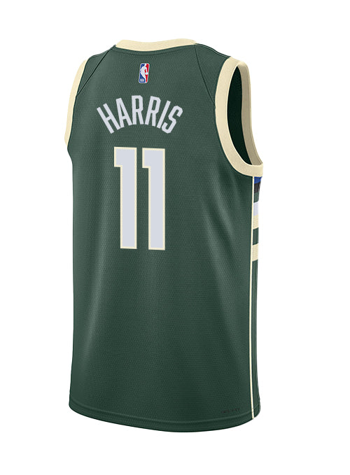 Nike 2022 Icon Edition Gary Harris Milwaukee Bucks Swingman Jersey-back