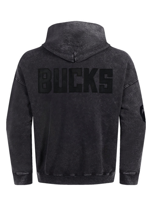 Pro Standard Vanguard Washed Milwaukee Bucks Hooded Sweatshirt-back