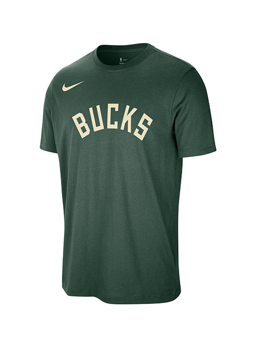 Nike 2025-26 Wordmark Essential Milwaukee Bucks T-Shirt-front