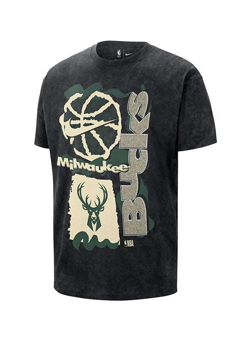 Nike 2025-26 Courtside Max90 Milwaukee Bucks T-Shirt-front