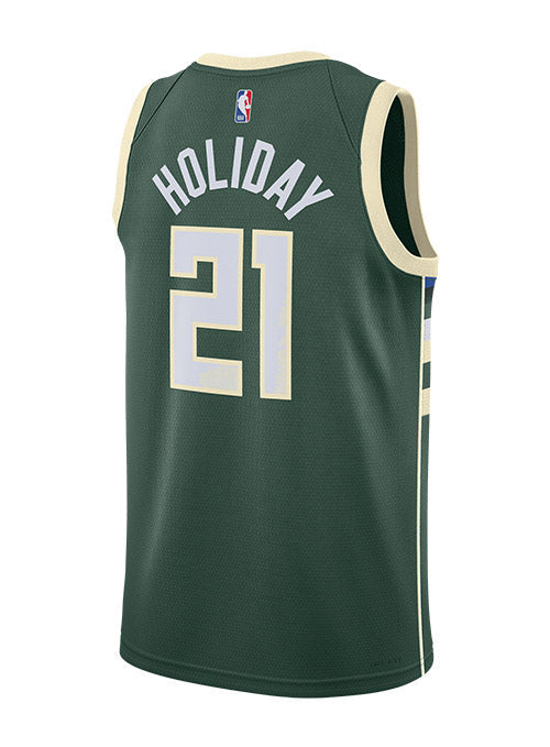 Youth Nike 2022 Icon Edition Jrue Holiday Milwaukee Bucks Swingman Jersey